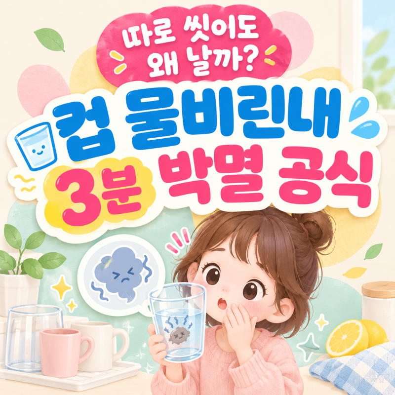 물컵 비린내 없애는 법 원인 부터 알아보세요!