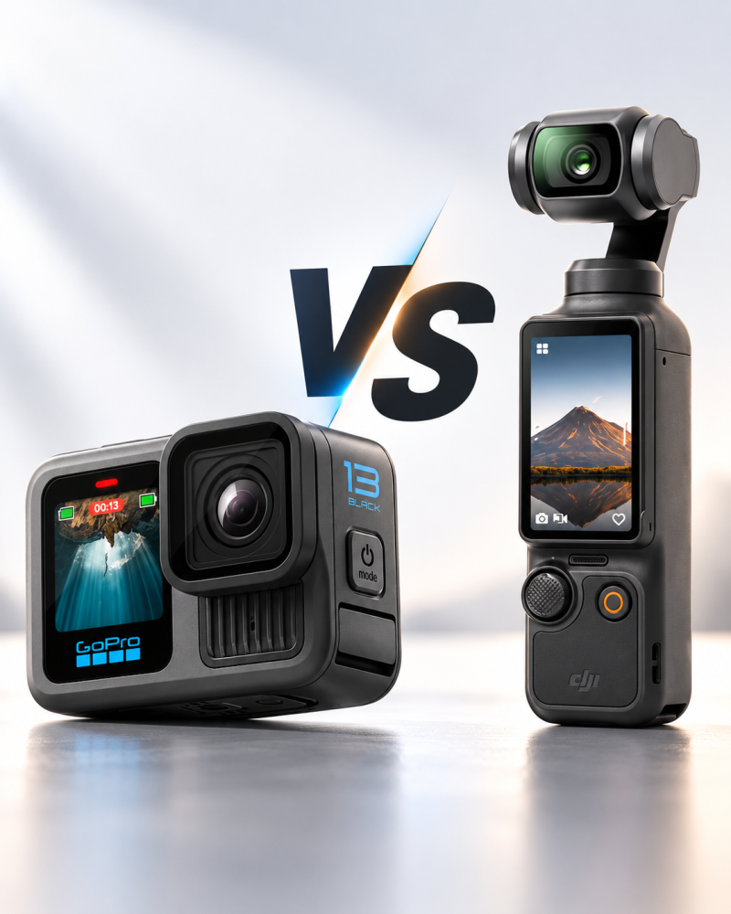 인천공항 액션캠 대여? DJI 오즈모 포켓3 VS 고프로13 여행용 카메라 비교 및 대여 알아보기!