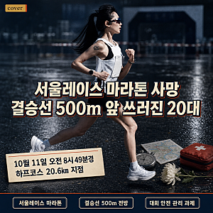 서울레이스 마라톤 사망 “결승선 500m 남았는데”…쓰러진 20대 카이스트 유지원 연구원