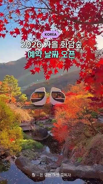 화담숲 예약방법 : 2026 가을 단풍 예약 날짜부터 모노레일 꿀팁까지