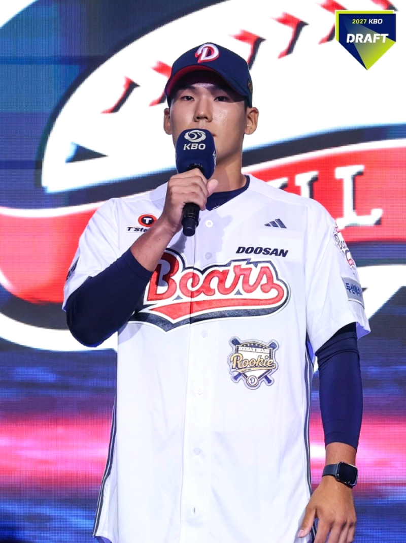 "두목곰 넘은 아기곰" 두산 김지우, KBO 우타 최고액 5억…두산이 건 기대는?