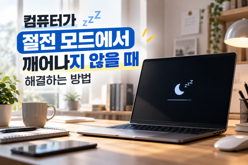 컴퓨터가 절전 모드에서 깨어나지 않을 때 해결하는 방법 – 화면이 안 켜질 때 점검하기