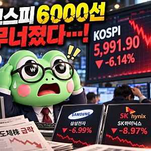 2026.10.13 코스피 6000선 붕괴 이유는? 삼성전자·SK하이닉스 급락 원인과 향후 주가 전망