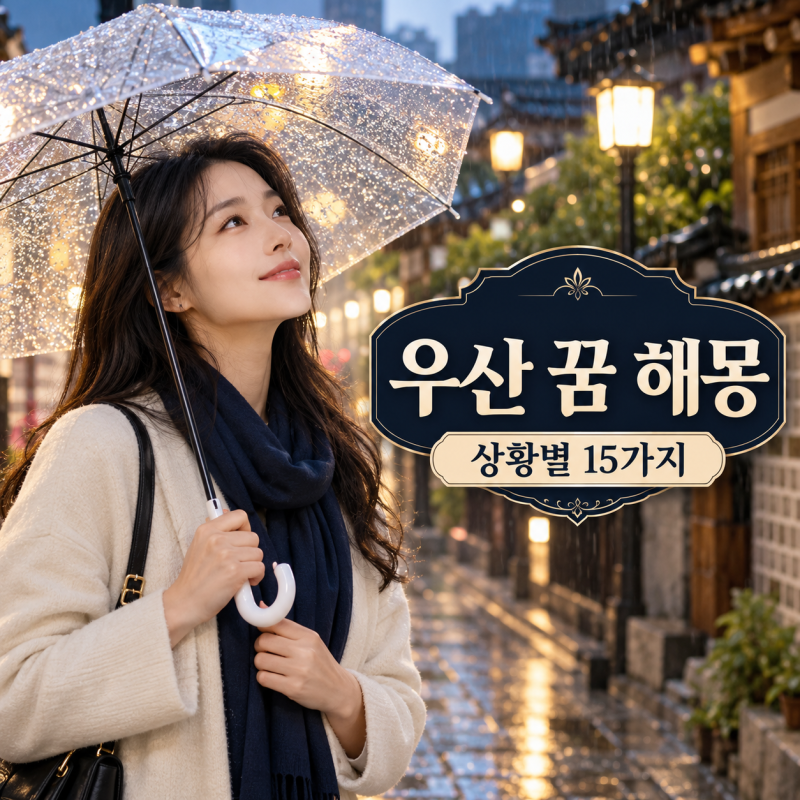 우산 꿈 해몽 15가지, 함께 썼는지 접었는지에 따라 달라지는 풀이