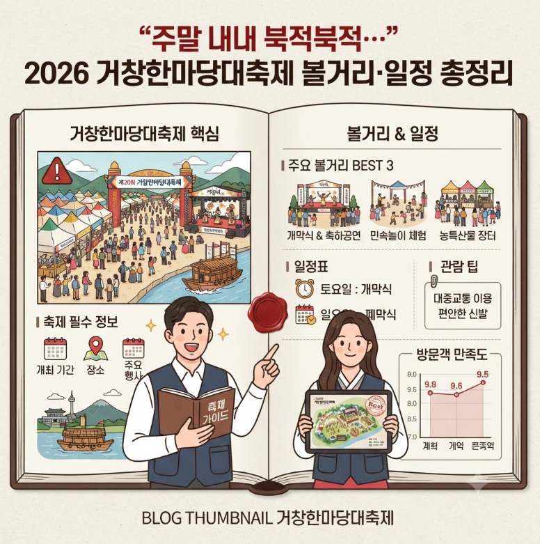 “주말 내내 북적북적…” 2026 거창한마당대축제 볼거리·일정 총정리