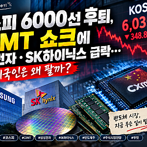 코스피 6000선 후퇴, CXMT 쇼크에 삼성전자·SK하이닉스 급락…외국인은 왜 팔까?