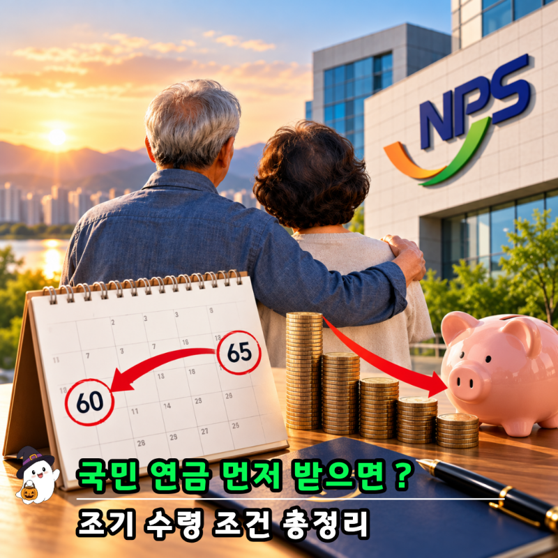 "1969년생부터 65세?" 국민연금 조기수령, 5년 먼저 받으면 달라지는 것