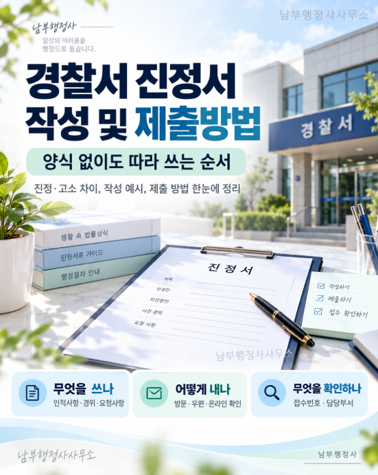 경찰서 진정서 작성방법과 제출방법 양식부터 접수까지