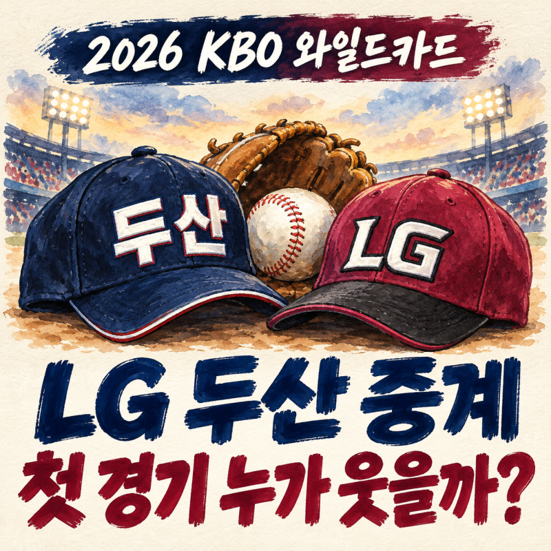 KBO 가을야구 중계 어디서? LG 두산 와일드카드 결정전, 포스트시즌 일정