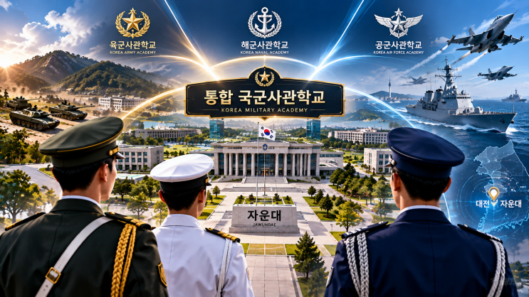 육해공 <b>사관학교</b> <b>통합</b> 추진, 해군<b>사관학교</b>도 사라지나? 대전 국군사....