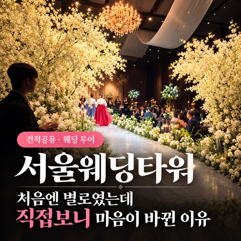 서울웨딩타워 27년 하반기 견적 공유｜대관료·식대·뷔페·주차 홀투어 후기
