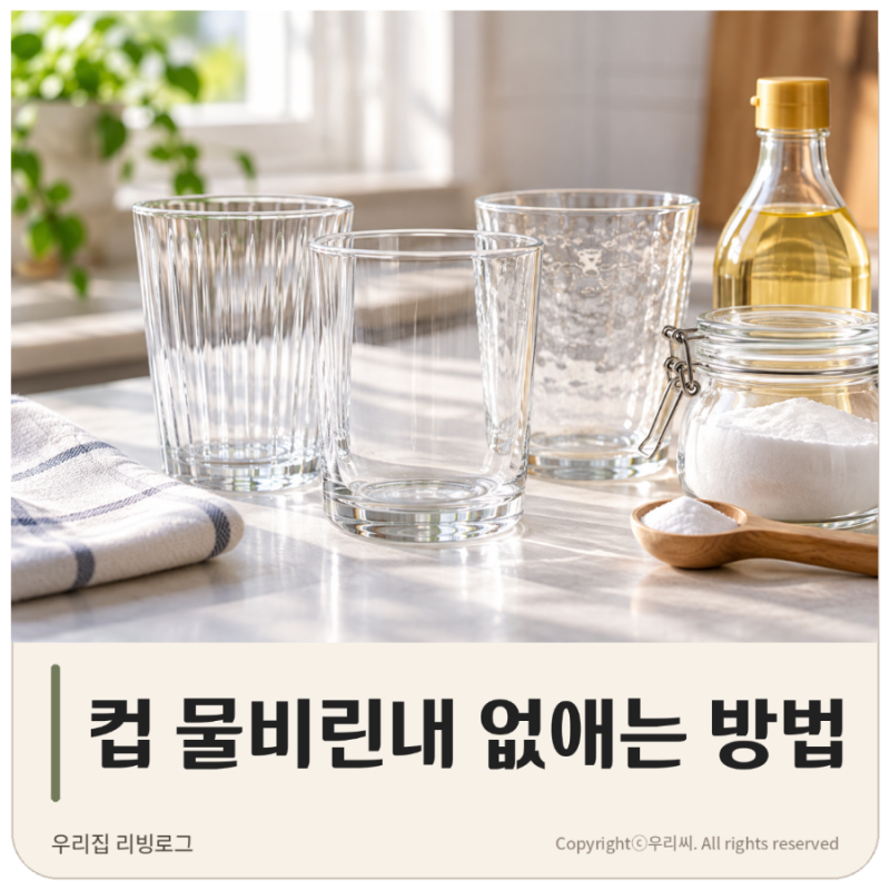컵 물비린내 없애는 방법 설거지해도 냄새난다면 식초 구연산 활용법