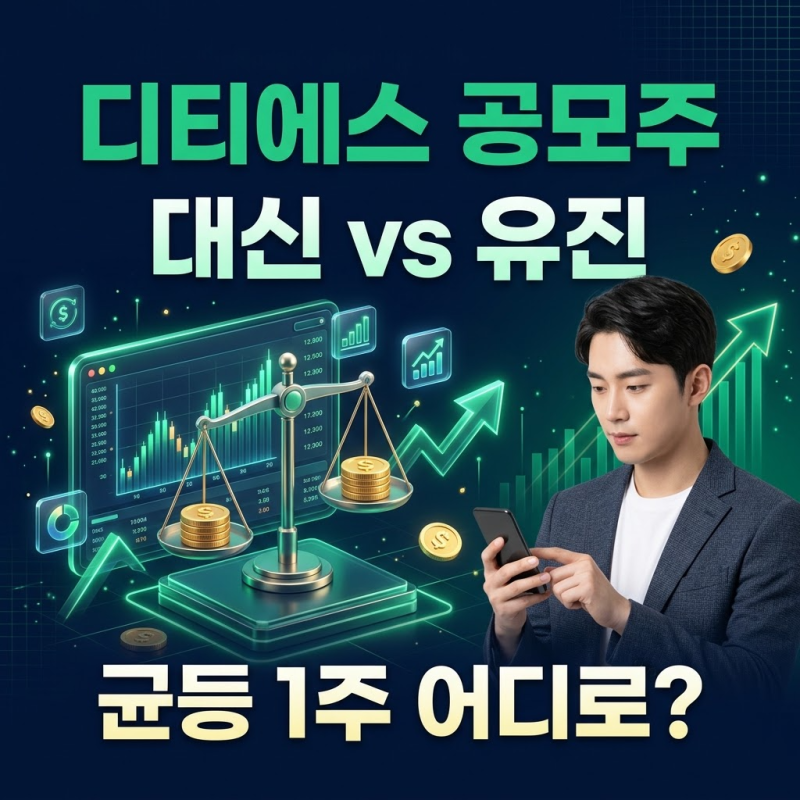 "물량 9배 많은 대신증권 넣었다가 추첨 꽝?" 디티에스 균등 배정 유리한 증권사 선택법