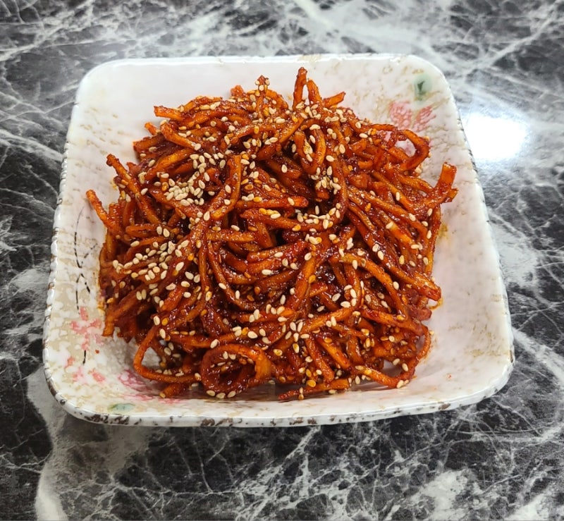 고추장 진미채볶음 땅콩버터 넣은 고소한 진미채볶음