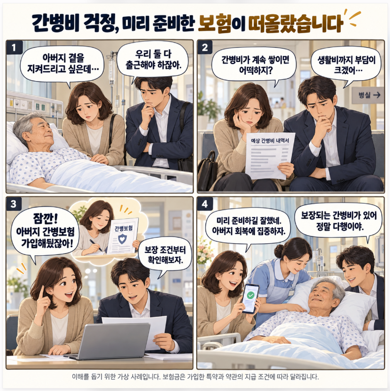 간병인보험, 왜 필요할까요? 간병비 부담과 주요 보장내용 알아보기