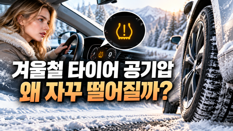 겨울철 타이어 공기압은 왜 자꾸 떨어질까? 적정 공기압과 관리 방법까지