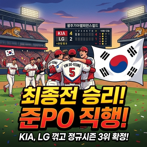 KIA 3위 확정! 김도영 45호 홈런이 만든 준플레이오프 직행