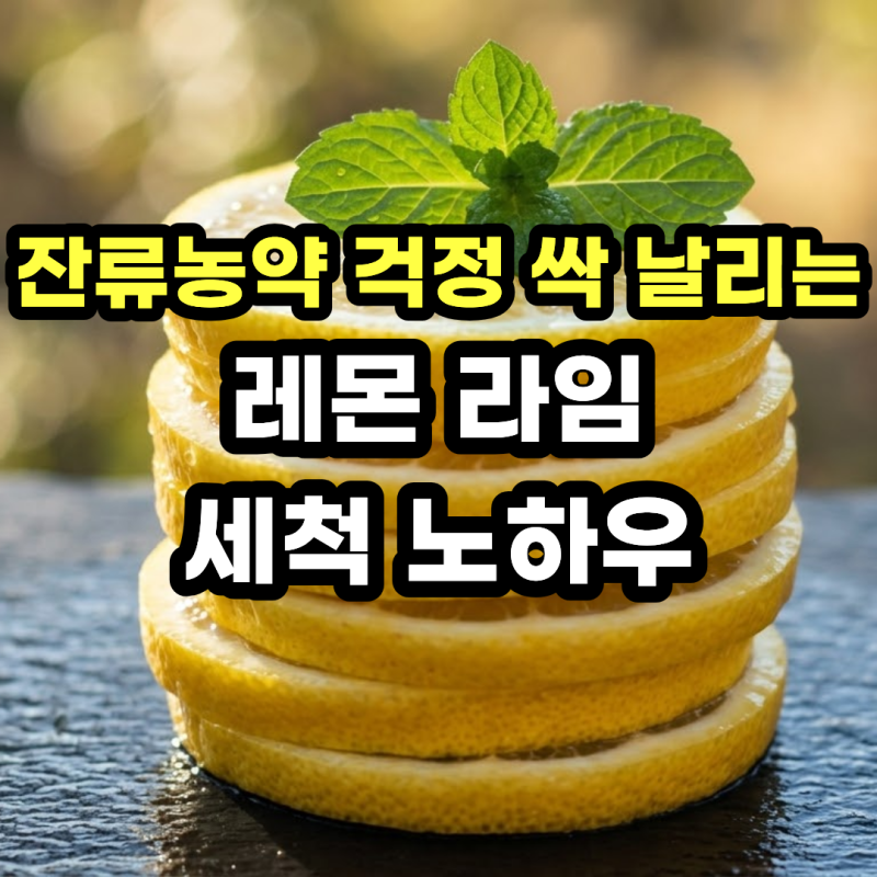 레몬 세척법 및 레몬 보관법! 왁스 제거 4단계부터 레몬즙 얼음트레이 냉동 보관 꿀팁