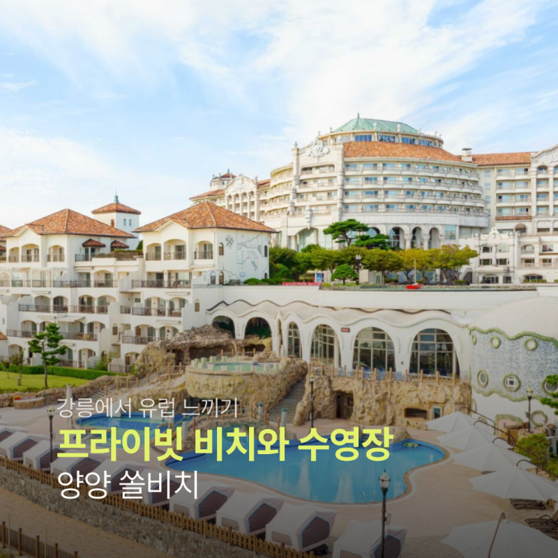 쏠비치 양양 리조트 호텔 프로모션 프라이빗 비치 수영장 등 가이드