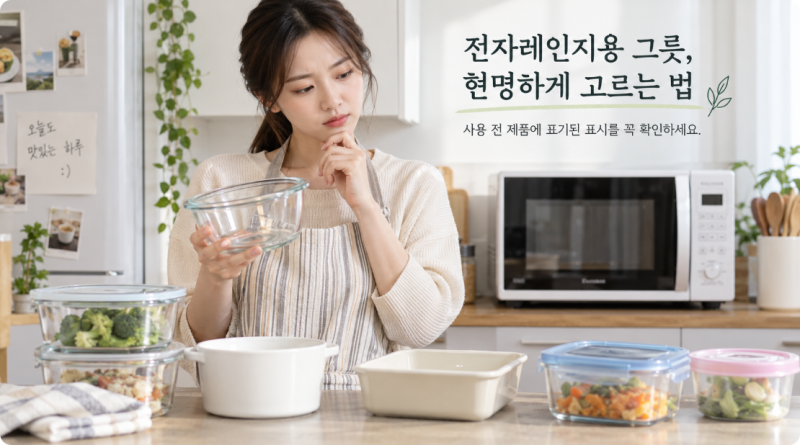 전자레인지 사용 가능한 그릇｜재질보다 먼저 볼 5가지 표시
