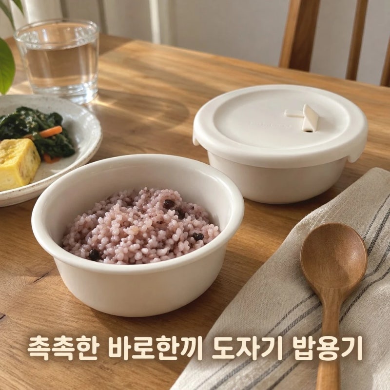 락앤락 리뉴얼 바로한끼 도자기 밥용기 250ml 2개세트 솔직 정보