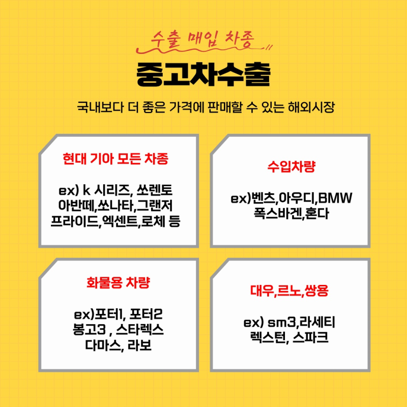 용산구 중고차수출 현명하게 내 차 보내는 실전 가이드