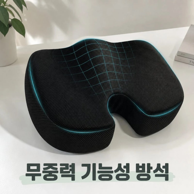 1만 원대 가성비 무중력방석 추천! 꼬리뼈·자세교정 기능성 방석 구매 정보