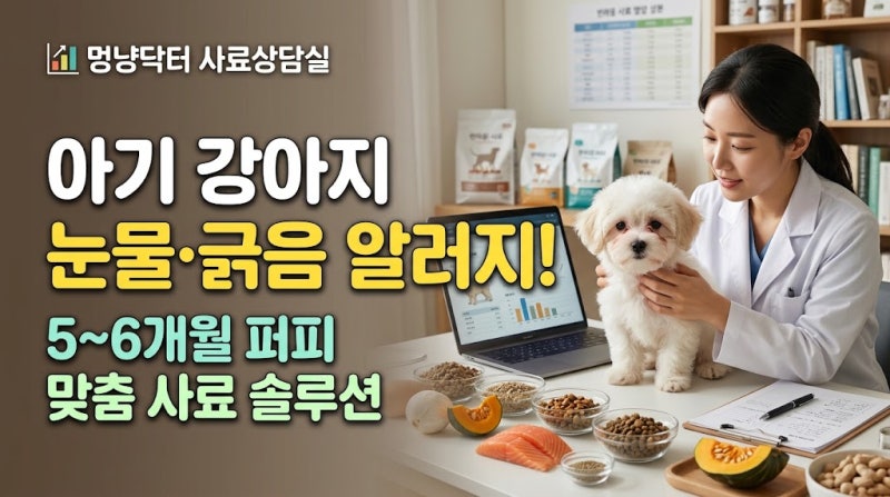 로얄캐닌, 오리젠 먹고 터진 눈물과 긁음! 5~6개월 강아지 식이 알레르기 맞춤 사료 솔루션