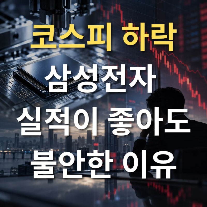 코스피 하락, 삼성전자 실적이 좋아도 불안한 이유