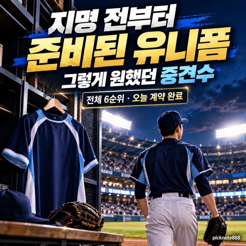 지명 전부터 이름 새긴 유니폼 준비했다…NC가 그렇게 원했던 18살 박보승