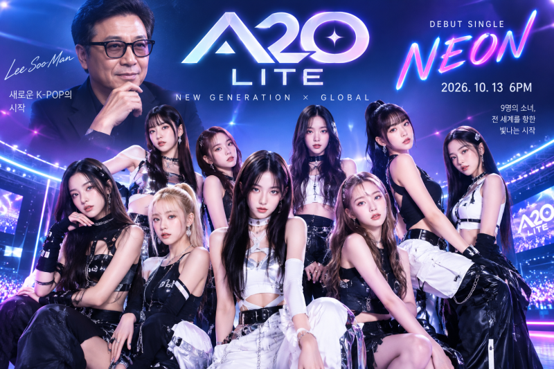 A2O LITE 데뷔곡 NEON 공개! 이수만이 선보이는 신인 걸그룹 총정리