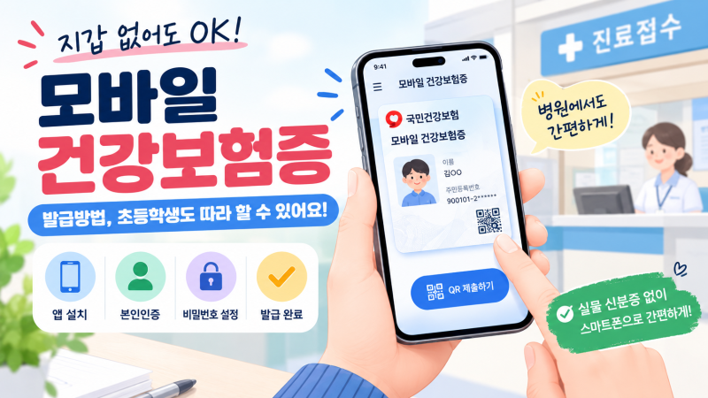 병원 갈 때 신분증 없으면?｜초보자도 쉽게 따라 하는 모바일 건강보험증 발급 6단계
