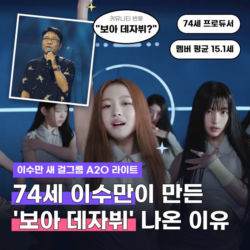 74세 이수만이 만든 걸그룹.. 평균 15.1세에 '보아 데자뷔' 나온 이유