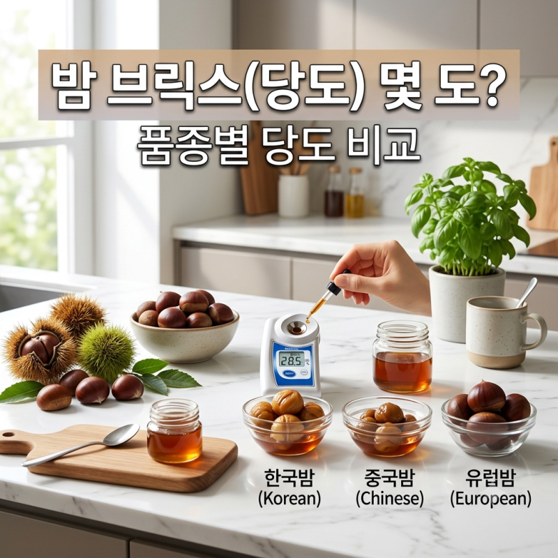 밤 브릭스(당도) 몇 도? 품종별 당도 비교