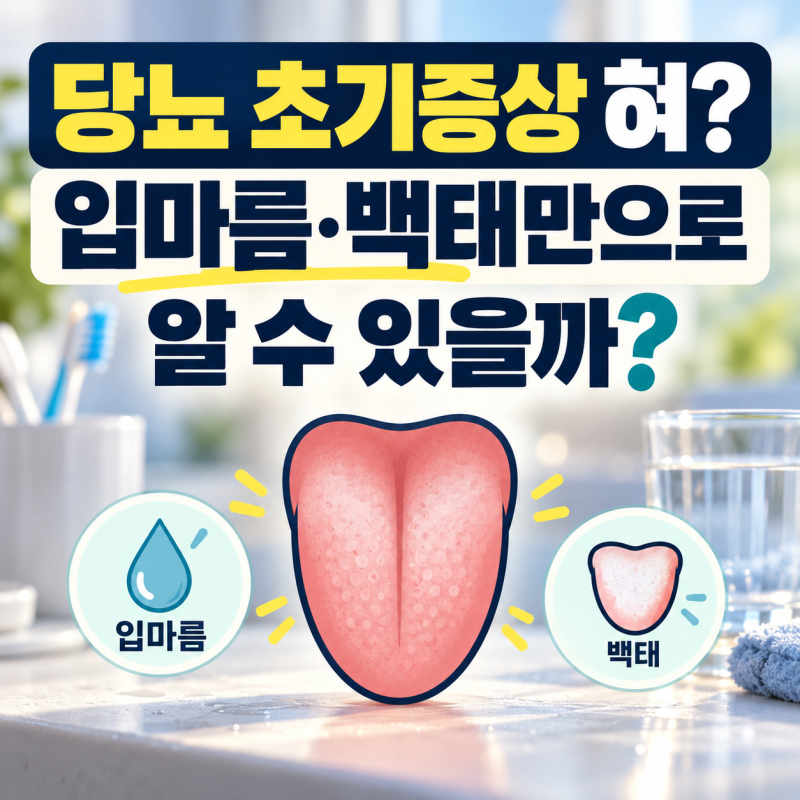 당뇨 초기증상 혀에도 나타날까?