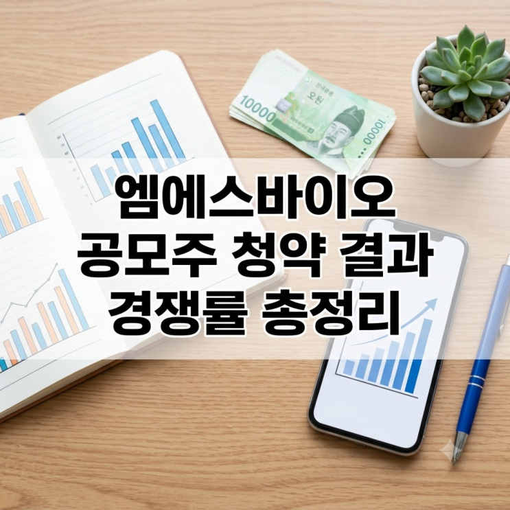 <b>엠에스바이오</b> 공모주 청약 결과와 경쟁률 총정리