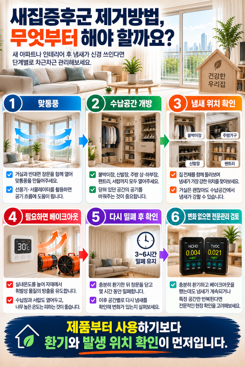 새집증후군 제거방법, 셀프로 어디까지 가능할까요? 환기부터 베이크아웃까지 총정리