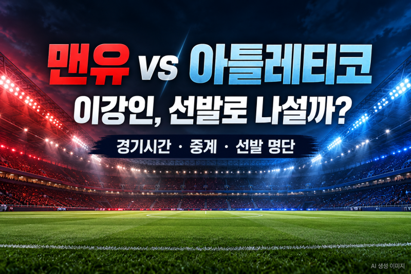 맨유 vs 아틀레티코 중계 어디서? 이강인 선발 가능성·경기시간