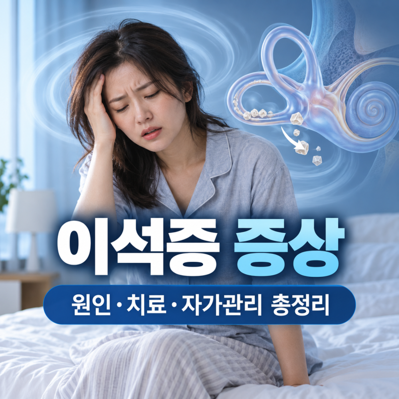 이석증 증상 원인 치료법과 자가치료 수칙까지 총정리!