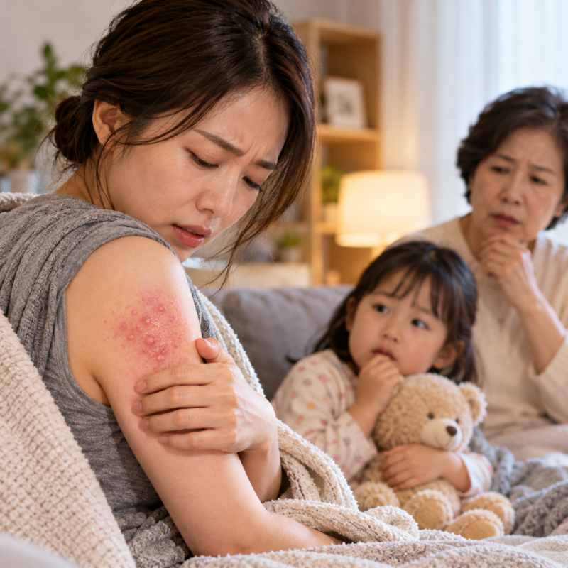 "같은 방 써도 괜찮을까?" 가족이 대상포진 걸렸을 때 조심해야 할 3가지