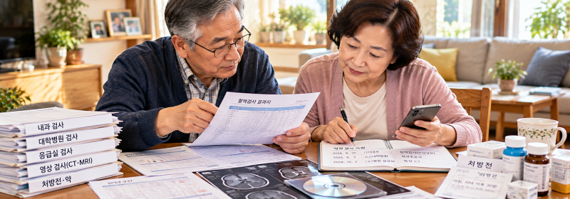 여러 병원 검사결과 어떻게 연결할까? CT·MRI·혈액검사 정리법 『노후 건강·병원비·보험』 0....