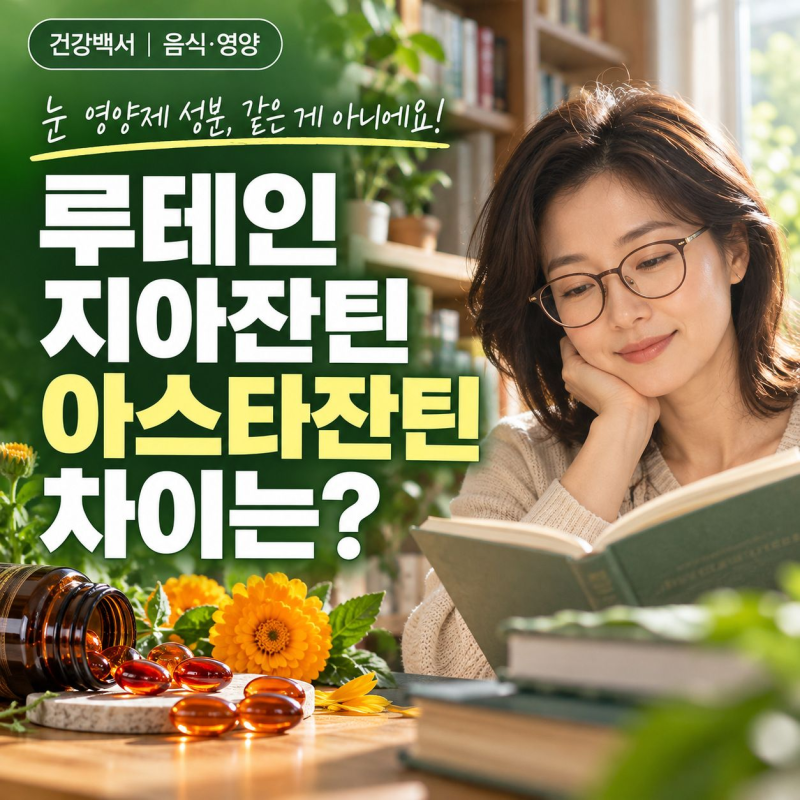 루테인 지아잔틴 아스타잔틴, 안국건강 성분 비교 리뷰