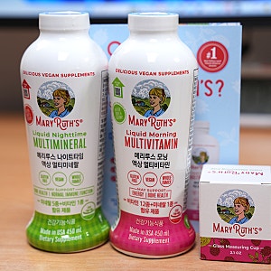 [공동구매] 메리루스 모닝 액상 멀티비타민 & 나이트타임 액상 멀티미네랄 신규 소용량 450ml ....