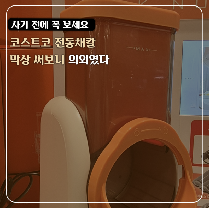 "가격값 할까?" 코스트코 69,990원 AGK 오토 슬라이서 전동채칼 구매 전 꼭 알아야 할 3가지