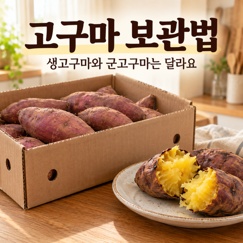 고구마 보관법, 오래 먹으려고 냉장고에 넣었다면?