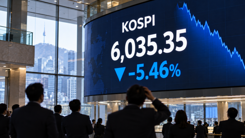 “6천피도 버티지 못했다…” 미국·대만 상승과 엇갈린 코스피, 29% 하락의 이유