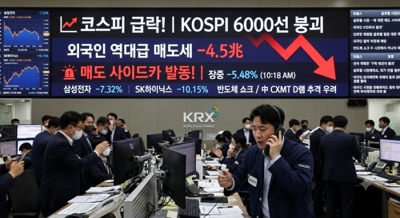 [긴급 분석] 中 CXMT 쇼크에 코스피 폭락! 매도 사이드카 발동 원인과 대응 전략