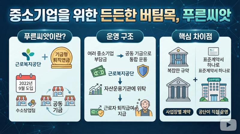 푸른씨앗 퇴직연금 가입 대상, 50인 미만 확대 후 내년 1월엔 100인 미만까지