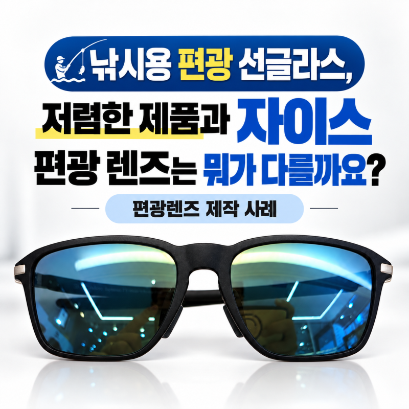 [양주 안경점] 낚시용 편광 선글라스, 저렴한 제품과 자이스 편광 렌즈는 뭐가 다를까요? | 편....