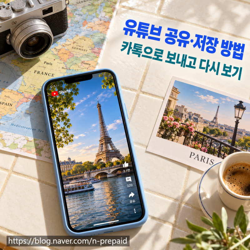 유튜브 공유·저장 방법, 카톡으로 보내고 나중에 다시 보기